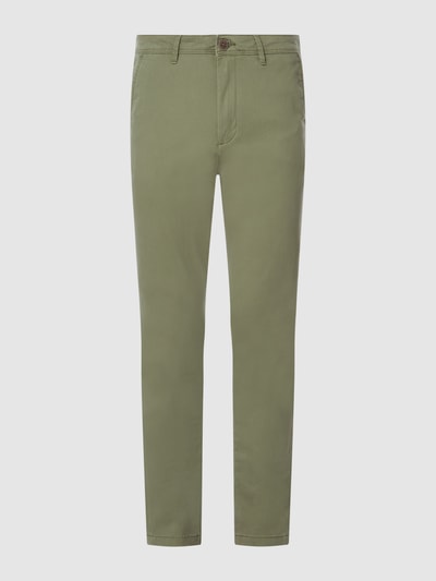 Jack & Jones Slim Fit Chino mit Stretch-Anteil Modell 'Marco' Oliv 1