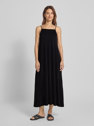 Jake*s Casual Midikleid mit Karree-Ausschnitt und Spaghettiträgern Black 4