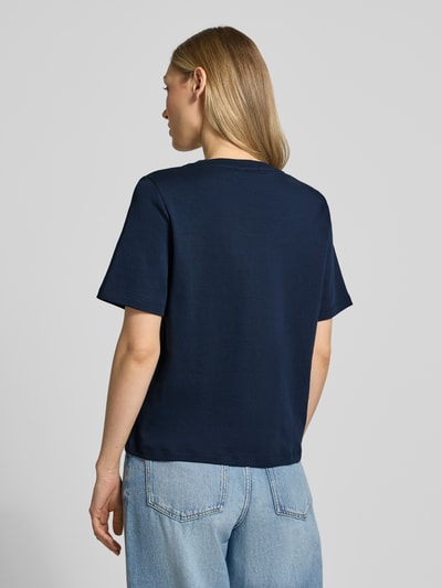 Tom Tailor Relaxed Fit T-Shirt aus reiner Baumwolle Dunkelblau 5