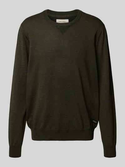 Blend Strickpullover mit Rundhalsausschnitt Modell 'Bruton' Oliv 2