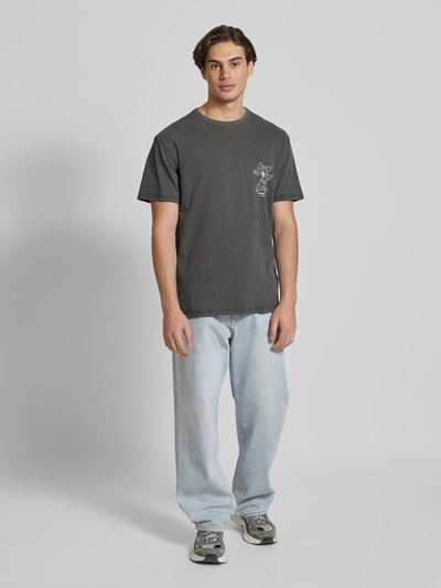 Tommy Jeans T-shirt z nadrukiem ze sloganem Czarny 1