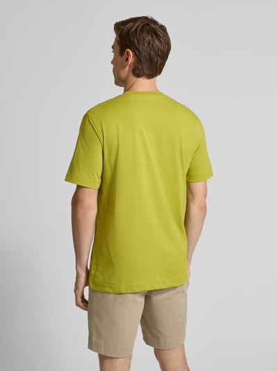 Marc O'Polo Regular Fit T-Shirt aus reiner Baumwolle Senf 5