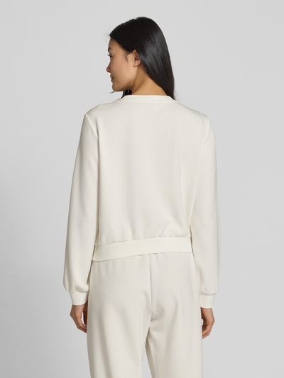 LIU JO SPORT Sweatshirt mit Strasssteinbesatz Offwhite 5