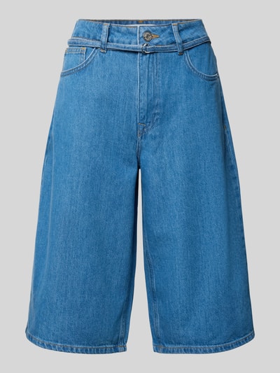 Produktfoto, Regular Fit Bermudas aus Bio-Baumwoll-Mix Modell 'TENNA' von Selected Femme, denim, 5 kieszeni, pasek wiązany, łatka z logo