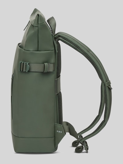 Kapten & Son Rucksack mit Flaschenhalterung innen Modell 'HELSINKI' Schilf 2