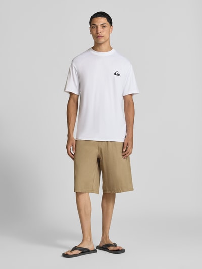 Quiksilver T-shirt met ronde hals en logo Wit - 1