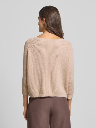 Weekend Max Mara Regular Fit Strickpullover mit Woll-Anteil Modell 'XENO' Beige 5