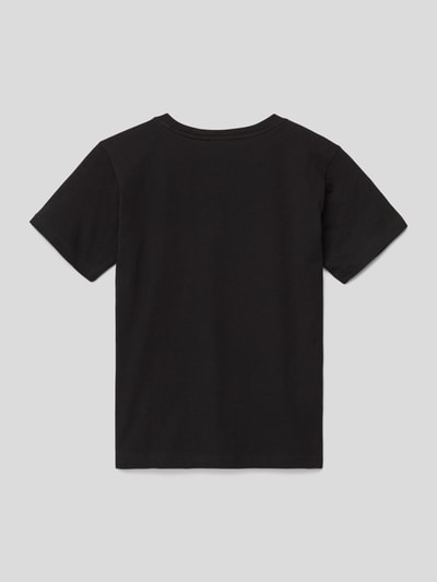 Lacoste T-shirt met labelstitching Zwart - 3