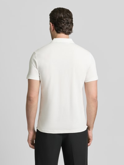 Antony Morato Slim Fit Polo-Shirt mit Logo-Applikation Offwhite 5