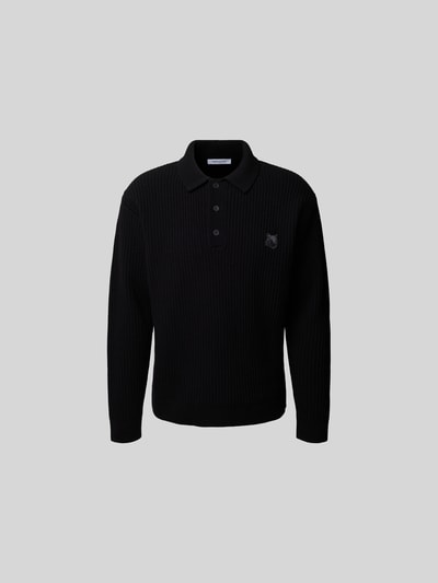 MAISON KITSUNÉ Wollpullover aus reiner Wolle Black 2