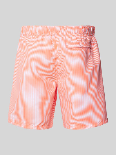 Shiwi Badehose mit Streifenmuster Neon Orange 3