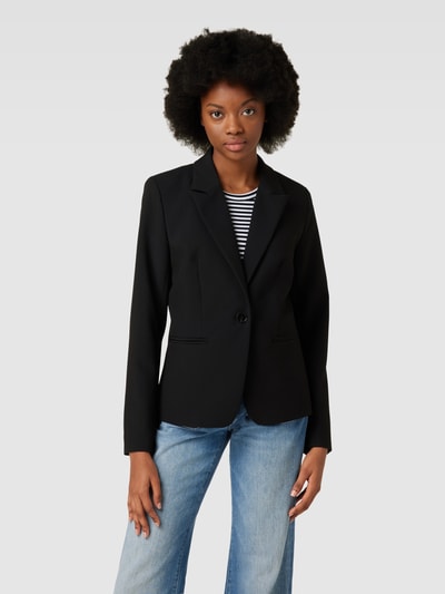 YAS Blazer met strookzakken, model 'BELLA' Zwart - 4