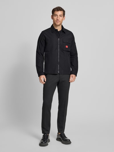 HUGO Regular Fit Hemdjacke aus Baumwoll-Mix Modell 'EMMOND' Black 1