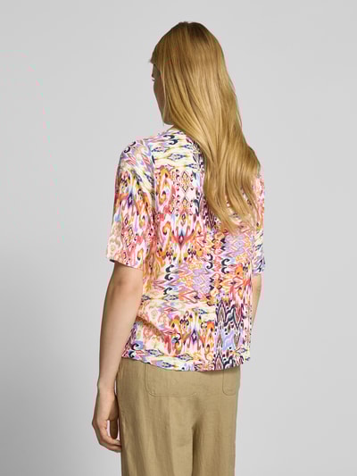 ICHI Regular Fit Bluse mit Rundhalsausschnitt Modell 'MARRAKECH' Pink 5