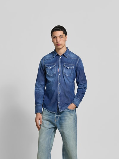 Dsquared2 Classic Fit Jeanshemd aus Baumwoll-Mix Marine 4