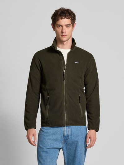 Superdry Fleecejacke mit Stehkragen Oliv 4