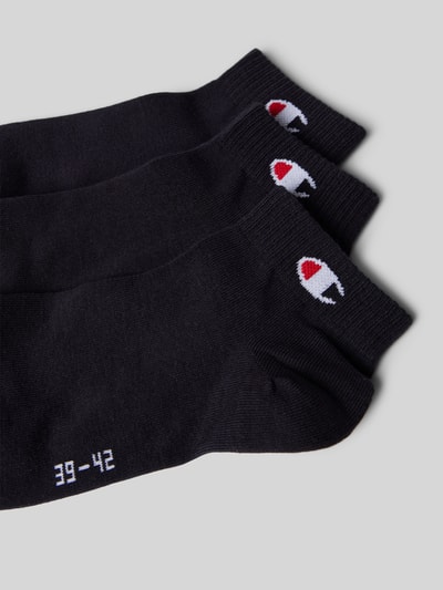 CHAMPION Sokken met logodetail in een set van 3 paar, model 'QUARTER' Zwart - 2