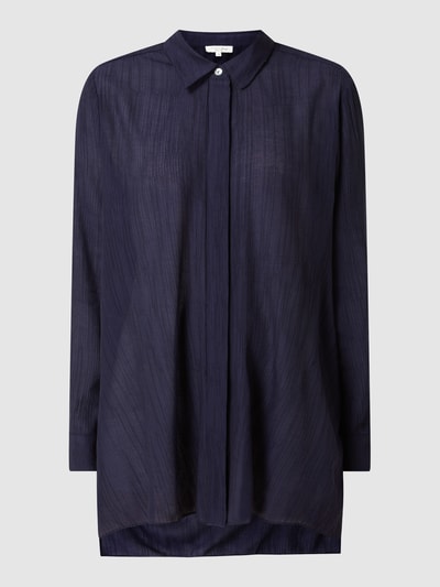 Christian Berg Woman Oversized blouse van crêpe Donkerblauw - 2