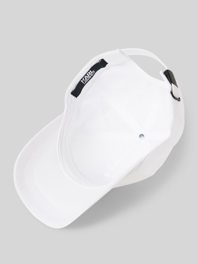 Karl Lagerfeld Basecap mit Label-Print Weiss 2