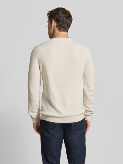 MCNEAL Strickpullover mit gerippten Abschlüssen Ecru Melange 5