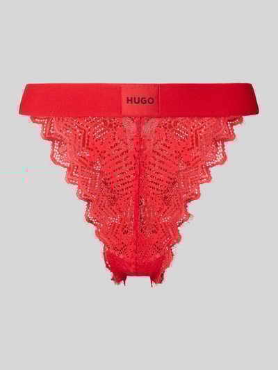 HUGO Slip aus Spitze Modell 'RED LABEL LACE' Rot 1