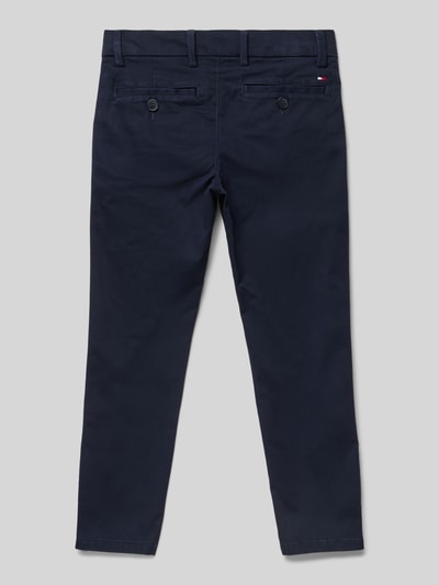 Tommy Hilfiger Teens Chino met Franse steekzakken Marineblauw - 3