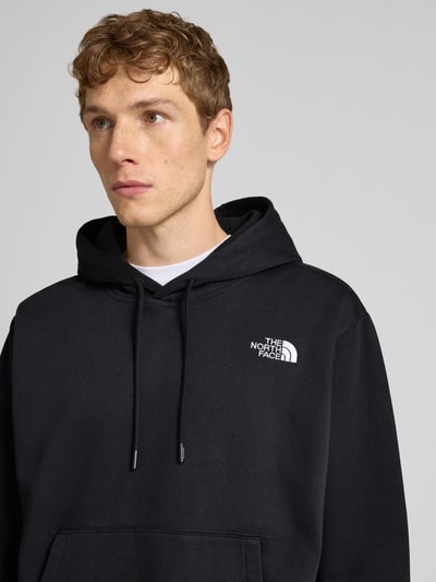The North Face Hoodie met labelstitching Zwart - 3