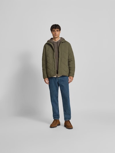Closed Straight Fit Jeans mit Ziernähten Blau 1
