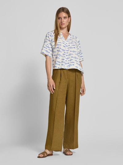 Stefanel Blouses shirt in all-over look model 'SADIRA' Offwhite - 1