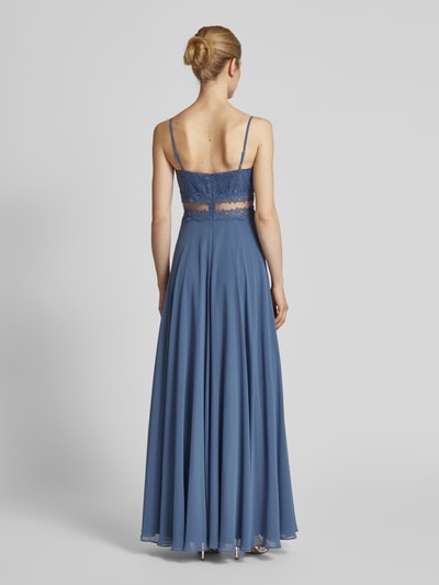 V.M. Abendkleid mit Paillettenbesatz Hellblau 5