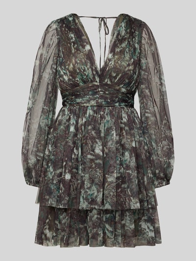 Jake*s Cocktail Cocktailjurk met taillepas Olijfgroen - 2