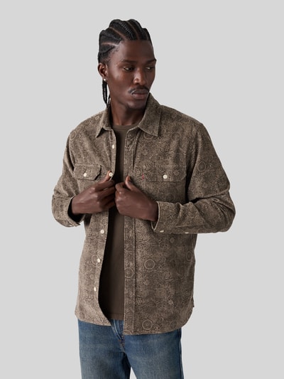 Levi's® Regular Fit Freizeithemd mit Label-Detail Mittelbraun 1