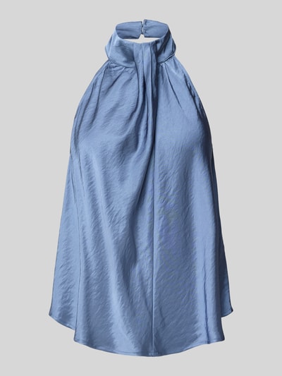 mbyM Blousetop met halter, model 'Zuzela' Rookblauw - 2