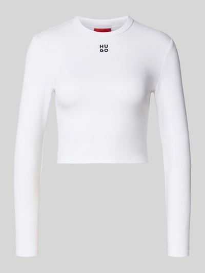 HUGO Regular fit shirt met lange mouwen van katoenmix, model 'DAFILOMENA' Offwhite - 2