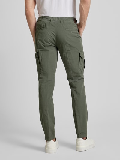 g1920 Tapered Fit Cargohose mit Bundfalten Modell 'TRAIANO' Oliv 5