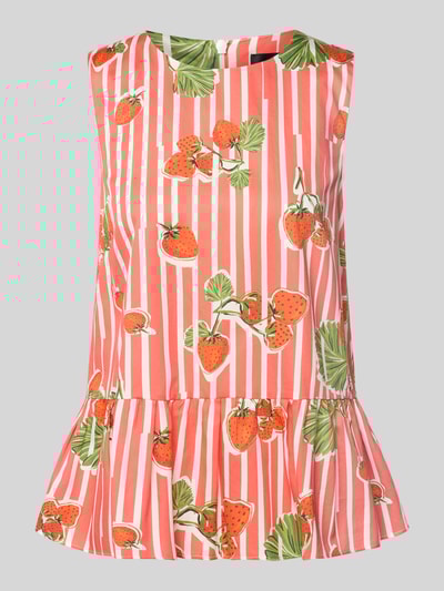 Marc Cain Bluzka z baskinką Koralowy 2