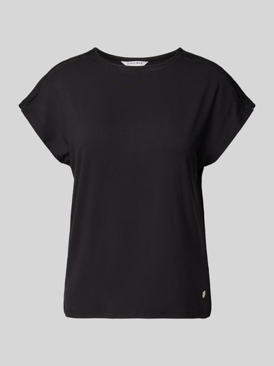 ZABAIONE T-shirt met logo-applicatie, model 'Sa44lly' Zwart - 2