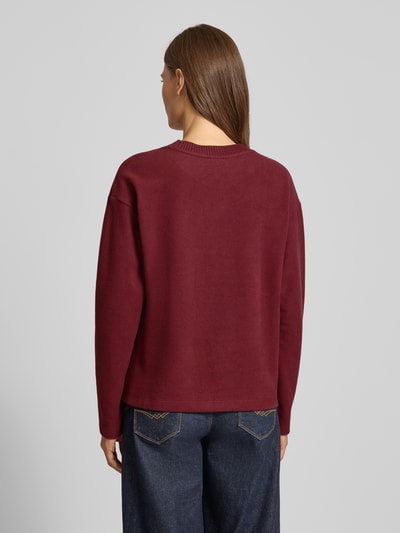 s.Oliver RED LABEL Sweter o kroju regular fit z mieszanki bawełny Bordowy 5