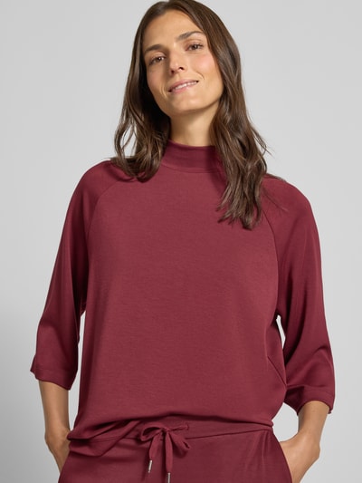 Soyaconcept Sweatshirt mit Stehkragen und 1/2-Arm Modell 'BANU' Bordeaux 3