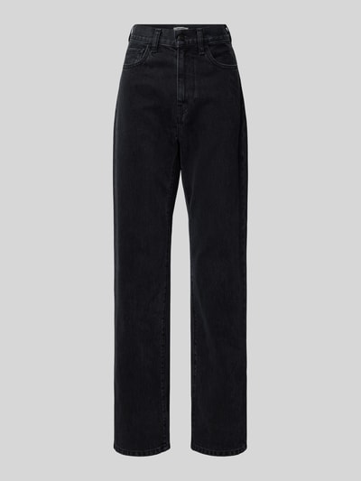 Carhartt Work In Progress Straight leg jeans in 5-pocketmodel, model 'Noxon' Zwart - 2