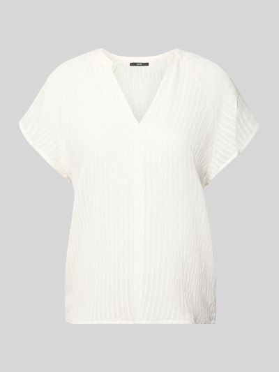 Produktfoto, Blusenshirt aus viscosemix mit serafinohals, raglanmouwen, structuurpatroon en loose fit van zero, dames