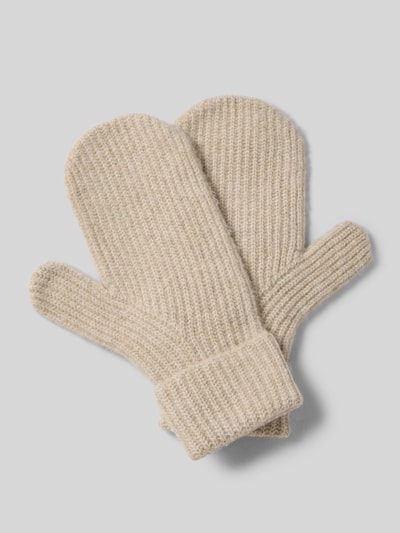 Tom Tailor Wanten in ribgebreide look Beige - 1