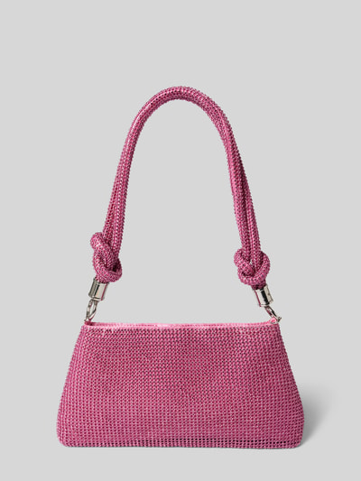 Jake*s Cocktail Handtasche mit Strukturmuster und Schultergurt Rosa 1