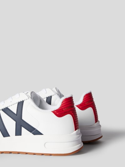 ARMANI EXCHANGE Sneakersy z detalami z logo Biały 3