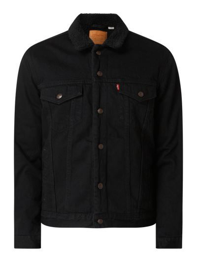 Levi's® Kurtka Sherpa Trucker Jacket z podszewką ze sztucznego kożuszka  Czarny 2