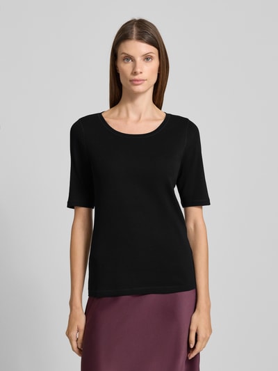 Tom Tailor T-shirt o kroju regular fit z mieszanki bawełny Czarny 4