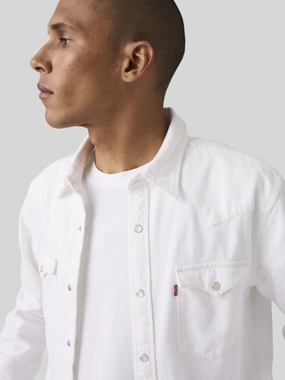 Levi's® Regular Fit Jeanshemd aus reiner Baumwolle Offwhite 3