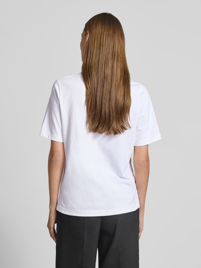 Selected Femme T-shirt o kroju relaxed fit z czystej bawełny model ‘SIGNE’ Biały 5