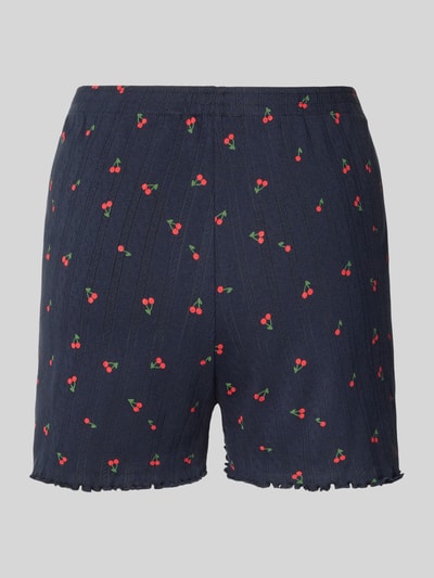 Produktfoto, Pyjama-Shorts im Allover-Look von Jake*s Casual aus reine Baumwolle mit Kirschmuster, Regular-Fit, elastischer Bund, Knöpfe.