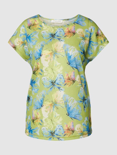 Christian Berg Woman T-shirt met all-over print Appeltjesgroen - 2